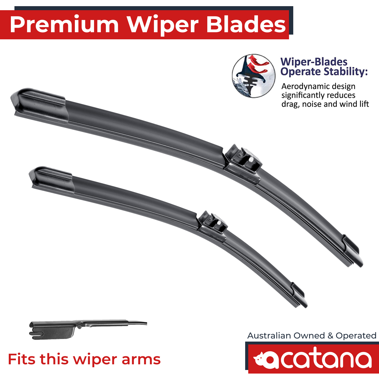 Premium Wiper Blades Set fit BMW X4 M F98 Facelift 2023 - 2024, Front Pair 1 Aurus Auto Premium Wiper Blades Set fit BMW X4 M F98 Facelift 2023 - 2024, Front Pair