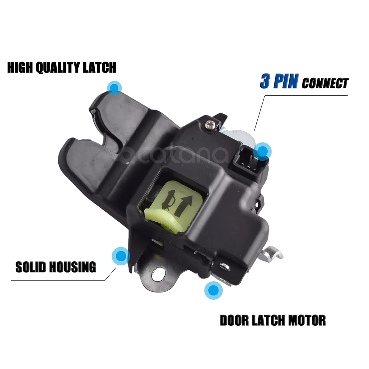 Tailgate Trunk Latch Lock Actuator for Kia Forte (81230-A7030, 81230A7030) 3 Aurus Auto Tailgate Trunk Latch Lock Actuator for Kia Forte (81230-A7030, 81230A7030)