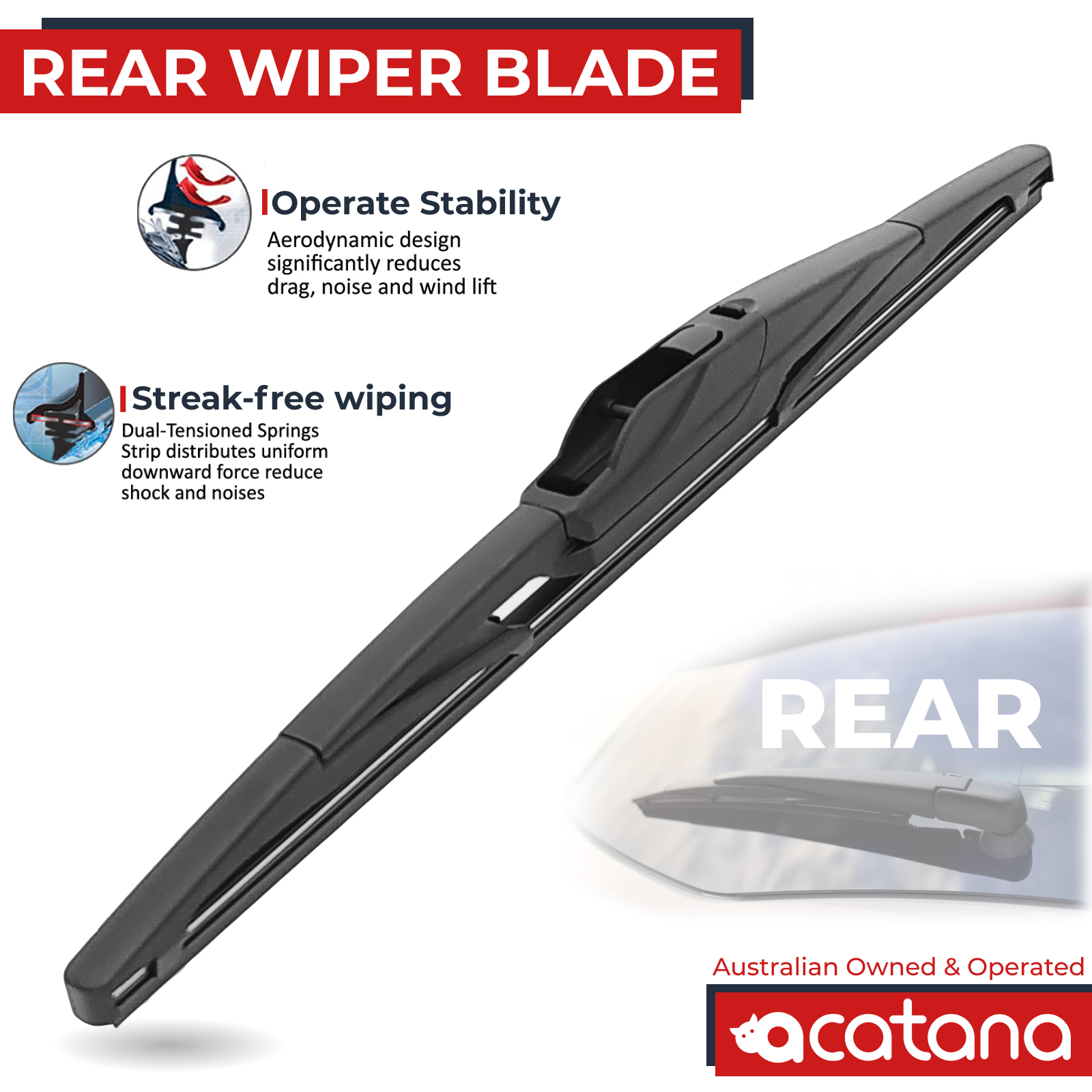 Rear Wiper Blade for Holden Astra AH Wagon 2005 - 2009 1 Aurus Auto Rear Wiper Blade for Holden Astra AH Wagon 2005 - 2009
