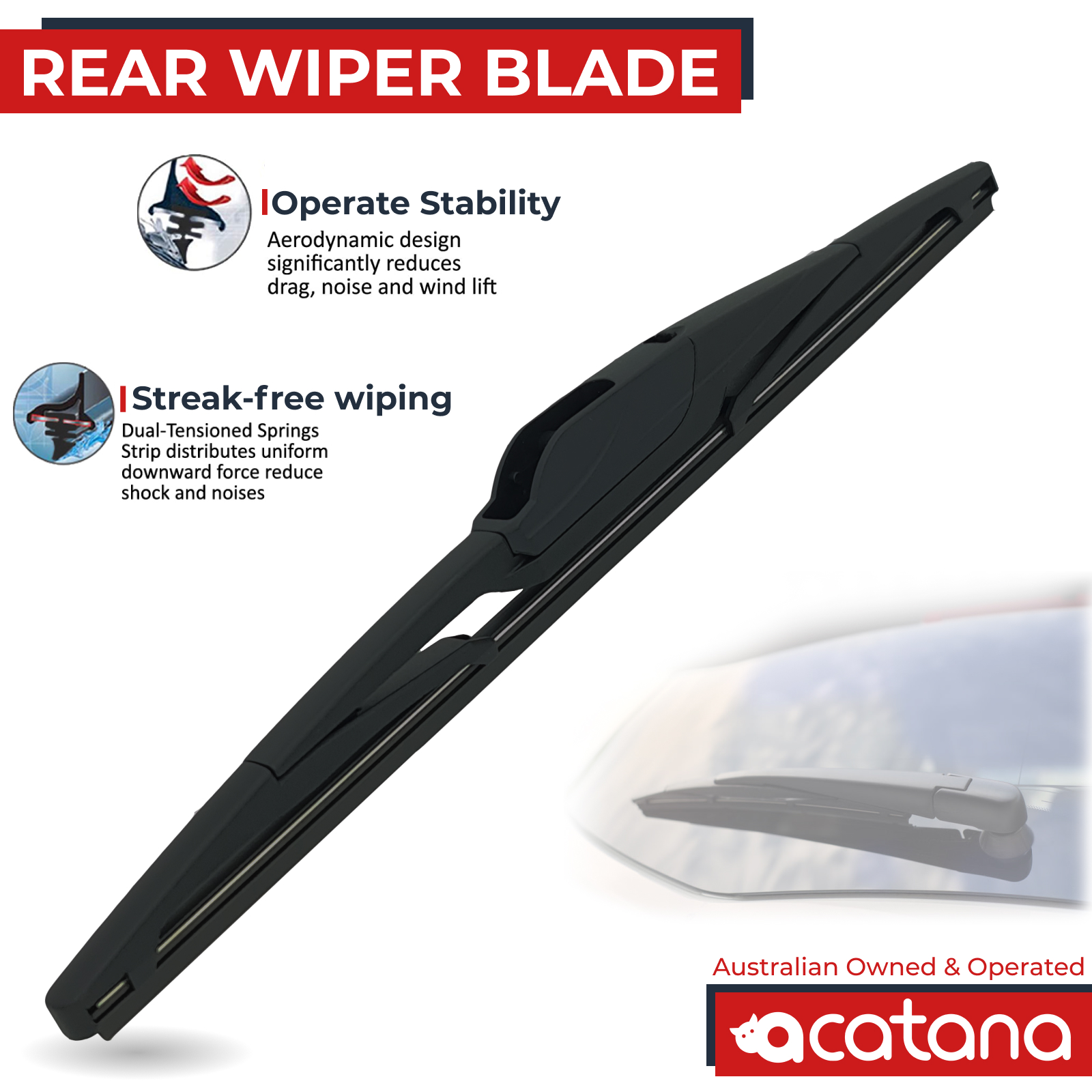 Rear Wiper Blade for Holden Astra PJ Hatch 2014 - 2017 1 Aurus Auto Rear Wiper Blade for Holden Astra PJ Hatch 2014 - 2017