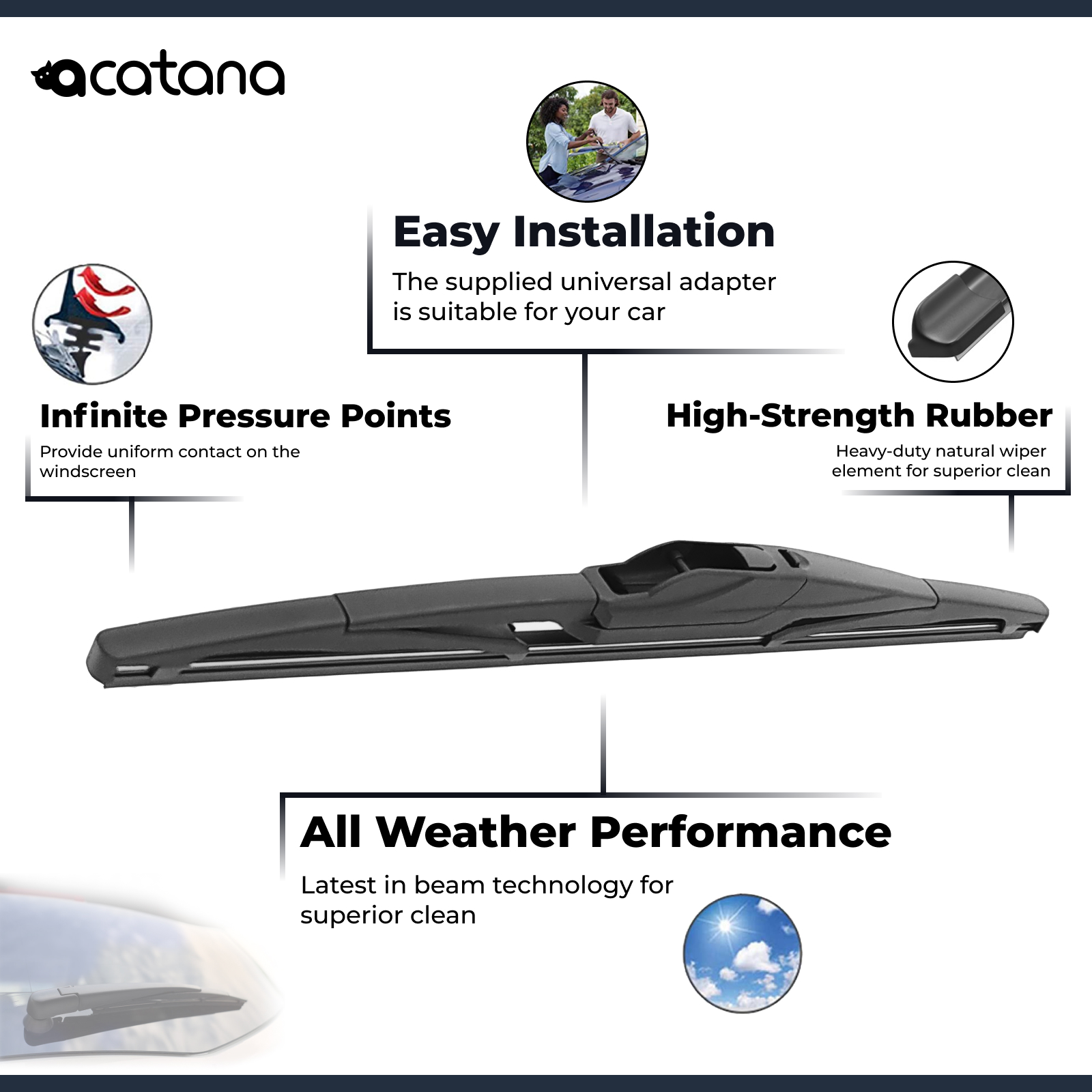 Rear Wiper Blade for Holden Astra AH Hatch 2004 - 2009 3 Aurus Auto Rear Wiper Blade for Holden Astra AH Hatch 2004 - 2009