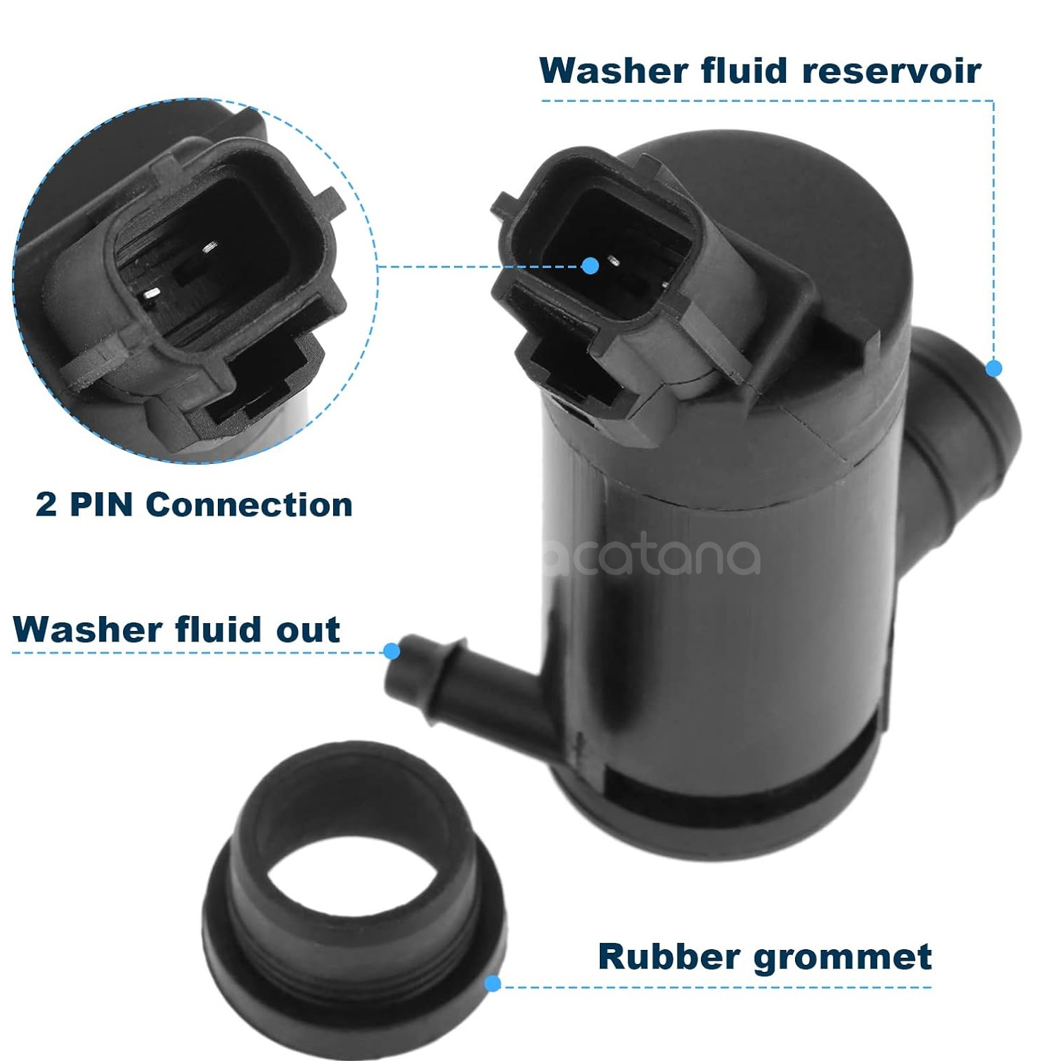 Windscreen Washer Pump for Mazda B4000 1998 - 2010 13 Aurus Auto Windscreen Washer Pump for Mazda B4000 1998 - 2010
