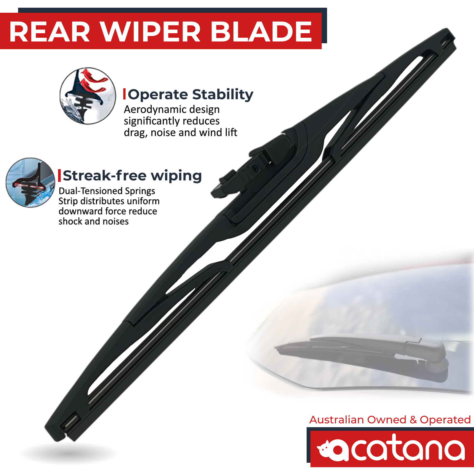 Rear Wiper Blade for Volkswagen T-Roc D11 140TSI 2023 - 2025 1 Aurus Auto Rear Wiper Blade for Volkswagen T-Roc D11 140TSI 2023 - 2025