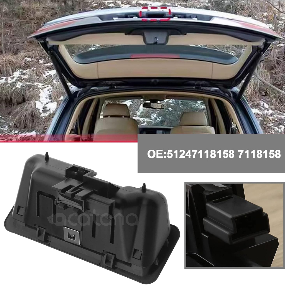 Tailgate Handle Release Switch for BMW E60 5 Series 2004 - 2010 (Sedan) 5 Aurus Auto Tailgate Handle Release Switch for BMW E60 5 Series 2004 - 2010 (Sedan)