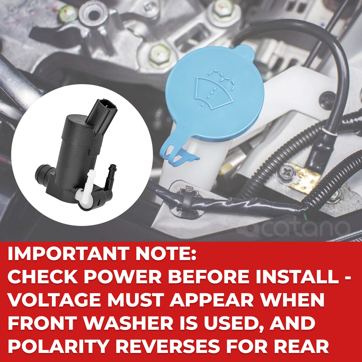 Windscreen Washer Pump for Ford Mondeo MA MB MC 2007 - 2010 (Front, Rear) 5 Aurus Auto Windscreen Washer Pump for Ford Mondeo MA MB MC 2007 - 2010 (Front, Rear)