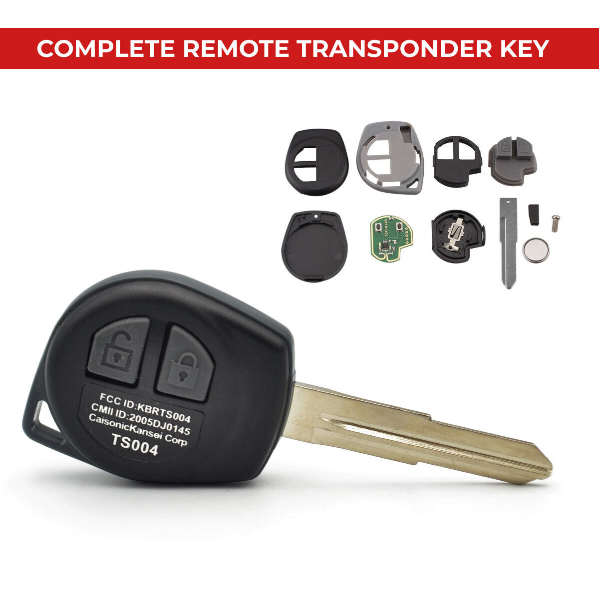 Remote Car Key Replacement for Suzuki Splash 2007 - 2013 8 Aurus Auto Remote Car Key Replacement for Suzuki Splash 2007 - 2013