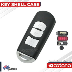 Remote Key Shell Case for Mazda MX-5 Miata 2010 - 2012 3 Buttons Uncut Blade
