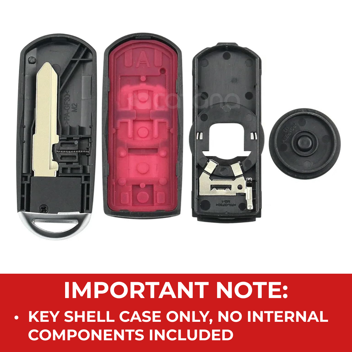 Remote Key Shell Case for Mazda MX-5 Miata 2010 - 2012 3 Buttons Uncut Blade 3 Aurus Auto Remote Key Shell Case for Mazda MX-5 Miata 2010 - 2012 3 Buttons Uncut Blade