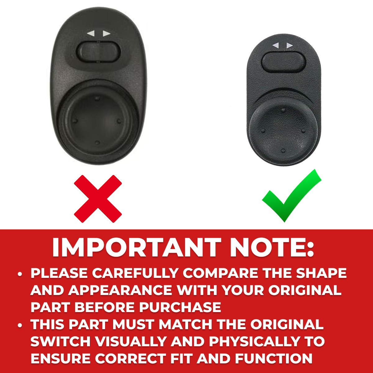 Mirror Control Switch for Holden Commodore VX Sedan Wagon Ute V6 V8 9226863 3 Aurus Auto Mirror Control Switch for Holden Commodore VX Sedan Wagon Ute V6 V8 9226863