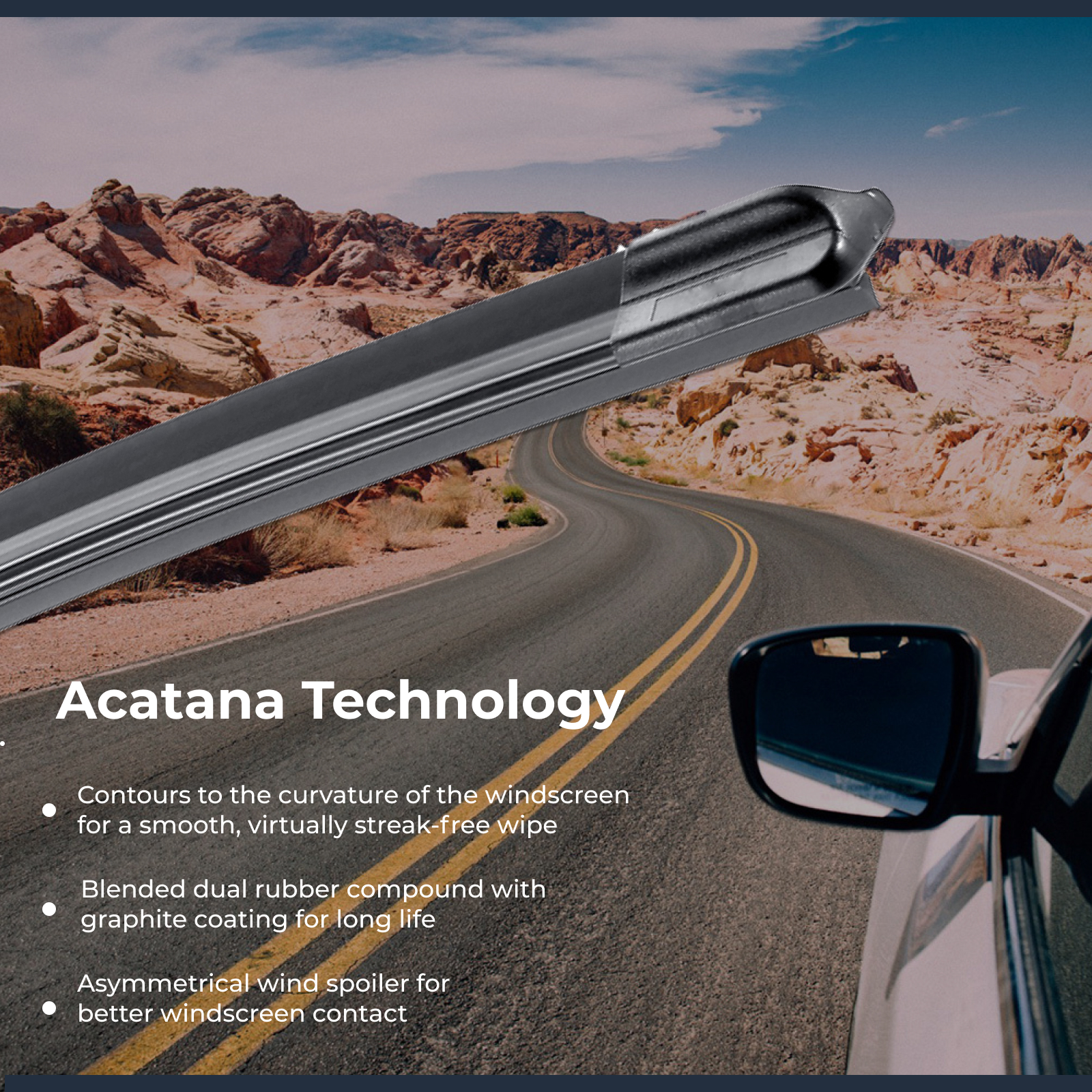 Aero Wiper Blades for Toyota Sienta P8 2003 - 2015 Front Pair 22" + 17", Pair Pack 7 Aurus Auto Aero Wiper Blades for Toyota Sienta P8 2003 - 2015 Front Pair 22" + 17", Pair Pack