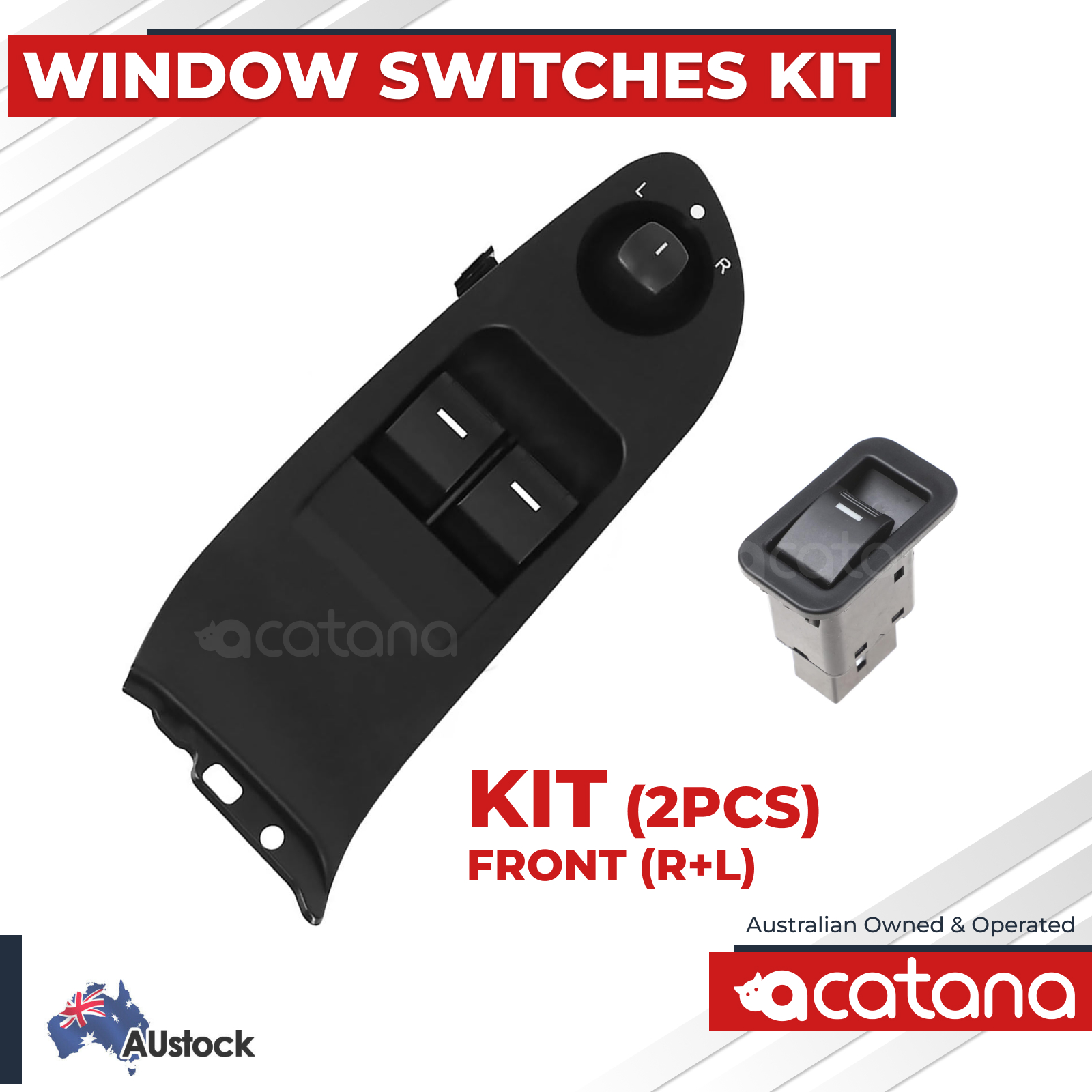 Electric Window Switch Kit for Ford Falcon FBF7510NBB WS133BL Driver Passenger 1 Aurus Auto Electric Window Switch Kit for Ford Falcon FBF7510NBB WS133BL Driver Passenger