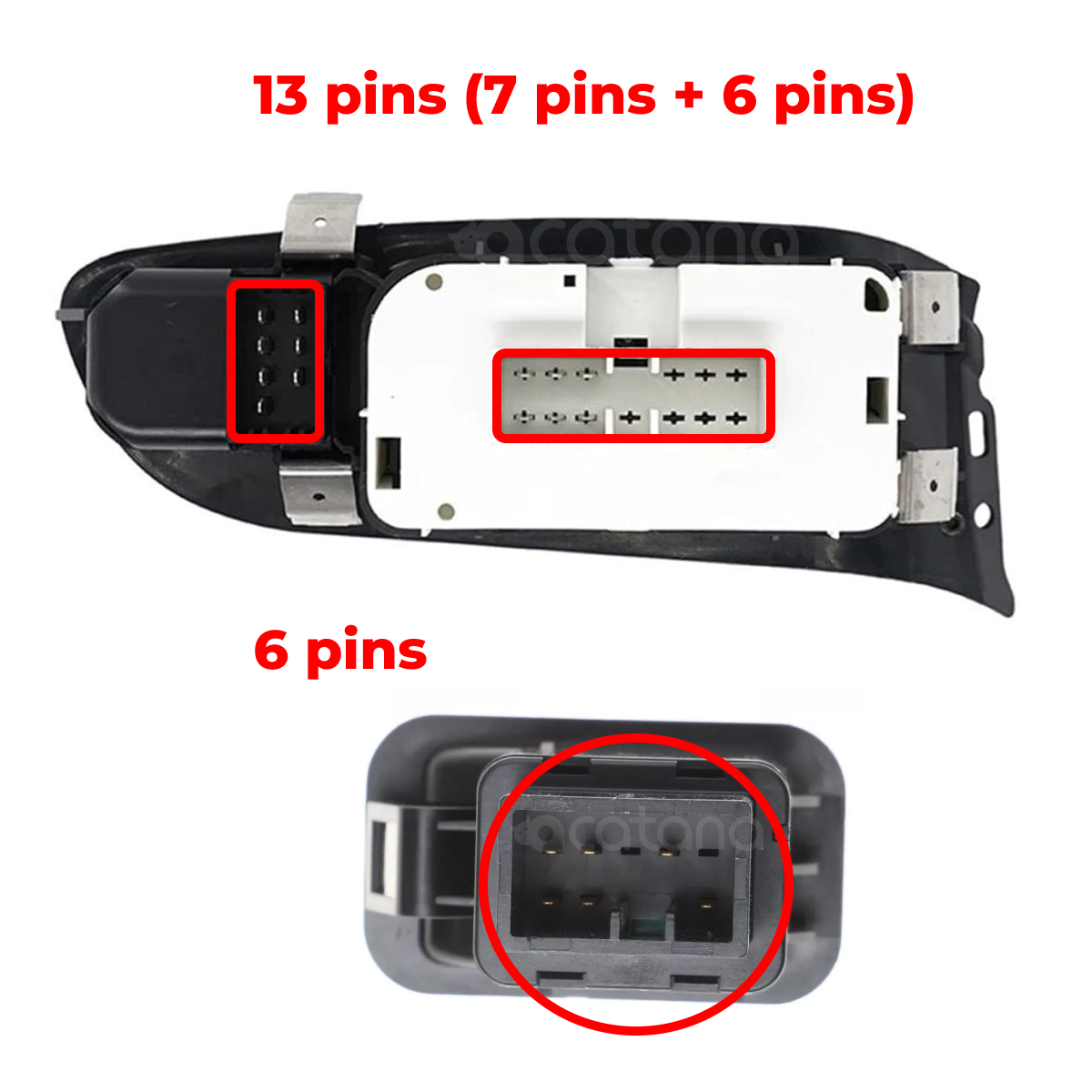 Electric Window Switch Kit for Ford Falcon FBF7510NBB WS133BL Driver Passenger 4 Aurus Auto Electric Window Switch Kit for Ford Falcon FBF7510NBB WS133BL Driver Passenger