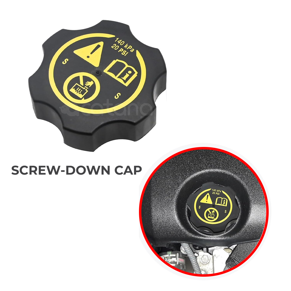 Radiator Cap for Holden Commodore VZ VE S2 V6 Screw Down Type 13502509 8 Aurus Auto Radiator Cap for Holden Commodore VZ VE S2 V6 Screw Down Type 13502509