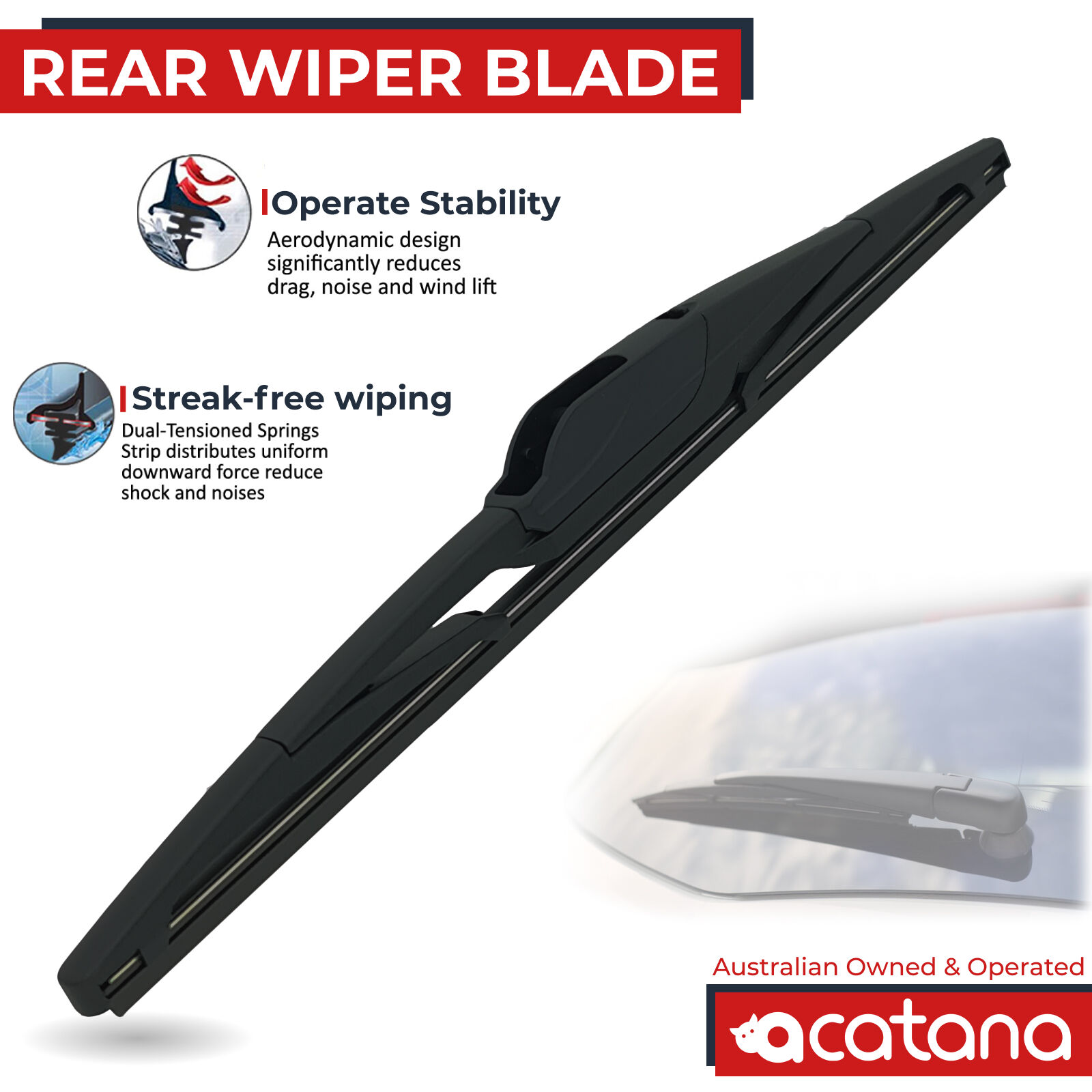 Rear Wiper Blade for Toyota Yaris XP90 2005 - 2011 Hatch 1 Aurus Auto Rear Wiper Blade for Toyota Yaris XP90 2005 - 2011 Hatch