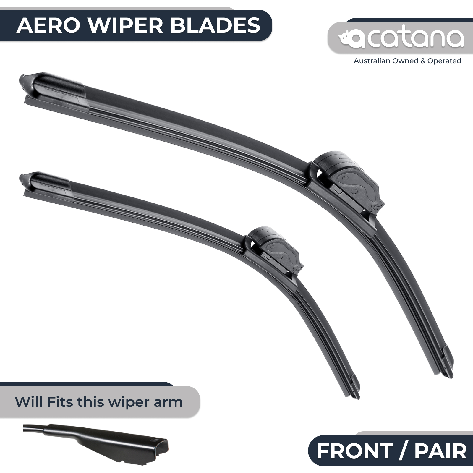 Aero Wiper Blades for Holden Trailblazer RG 2016 - 2023 Pair Pack 1 Aurus Auto Aero Wiper Blades for Holden Trailblazer RG 2016 - 2023 Pair Pack