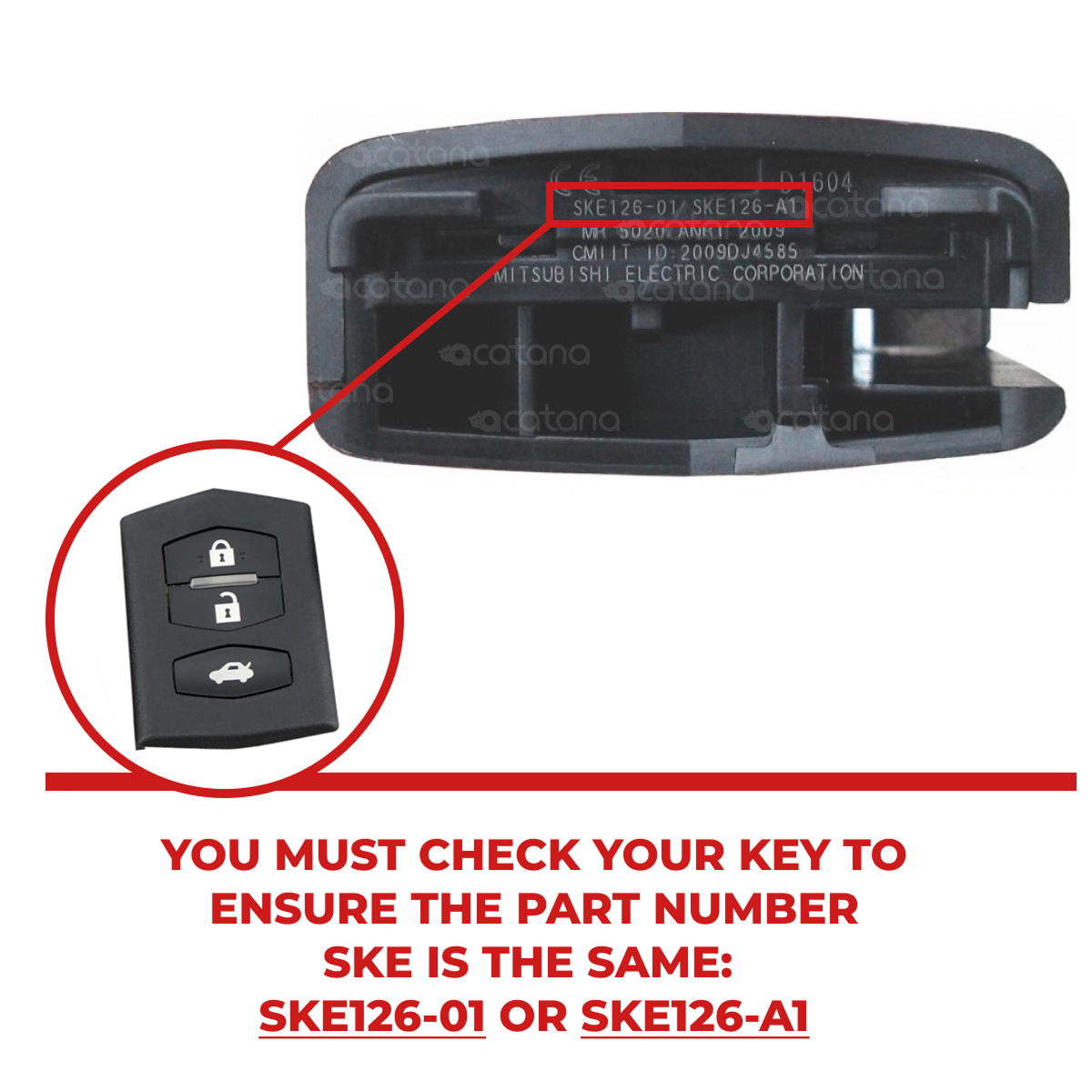 Remote Car Key Replacement for Mazda 3 2009 - 2015 5 Aurus Auto Remote Car Key Replacement for Mazda 3 2009 - 2015