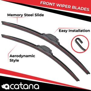 acatana Wiper Blades for Subaru WRX V1 2014 - 2021 Pair of 26" + 16" Front Windscreen Replacement