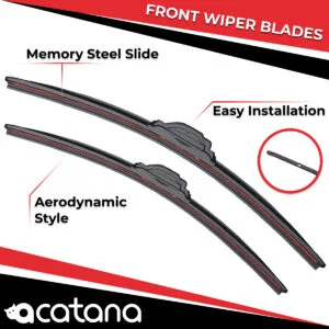 acatana Wiper Blades for MINI Clubman R55 Facelift 2013 - 2014 Pair of 18" + 19" Front Windscreen Replacement