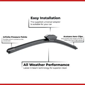 Ultraflex Wiper Blades Set fit Volkswagen California T6.1 2021 - 2022 Front