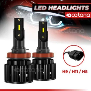 S8 Headlight Car Bulbs Kit H11 H8 H9 LED Globes Upgrade