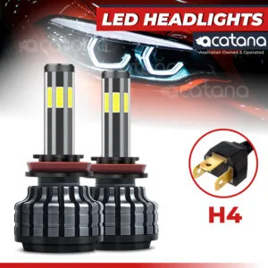 X6S LED Headlight Globes Kit H4 HB2 9003 Conversion Bulb
