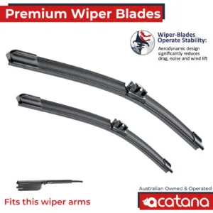 Premium Wiper Blades Set fit BMW iX3 2021 - 2025, Front Pair